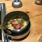 焼肉JIN - 極ロースステーキをガーリックバターで