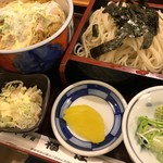 そば処　福住 - そばかつ丼（そば冷）