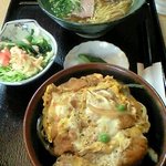 Fujiya Shokudou - カツ丼＆ラーメンセット