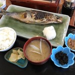 民宿 青塚食堂 - 特大ニシン焼き定食