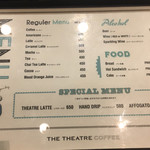 THE THEATRE COFFEE - 注文カウンター備え付けのメニュー