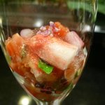 栄寿司 - 蟹とトマトのジュレ アップ（2011年1月29日）