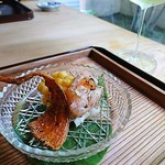 松川 - 伊勢海老とバチコ（なまこ卵巣）