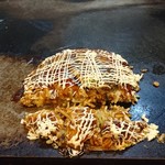Hiroshima Fuu Okonomiyaki Yuuka - 油カスモダンの断面