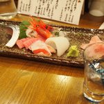すし屋のこう多郎 - お造り盛り合わせ（2011年2月）