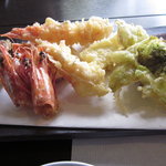 蕎麦 阿き津 - 天せいろの天ぷら　（季節は春）