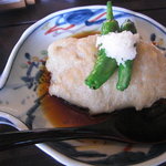 蕎麦 阿き津 - 揚げそばがき