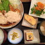 普通の食堂いわま - チキン南蛮と明太だし巻きがメインの日(o^^o)