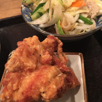 普通の食堂いわま - げんこつ大の唐揚げも、デカイぞ！･:*+.\(( °ω° ))/.:+