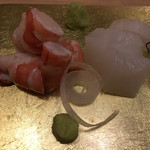 旬菜 おぐら家 - 足赤海老・あおりいか