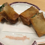 旬菜 おぐら家 - 稚鮎とクレソンの春巻き