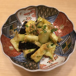 旬菜 おぐら家 - 水茄子と加賀太胡瓜の梅肉和え