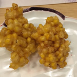 旬菜 おぐら家 - とうもろこしのかき揚げ