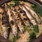 旬菜 おぐら家 - 天然鮎の炊き込みご飯