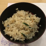 旬菜 おぐら家 - 天然鮎の炊き込みご飯