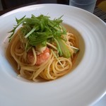 Osteria Sante - 海老と帆立の明太子バター醤油