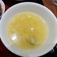 中国料理 青冥 大丸梅田店 - セットの玉子スープ