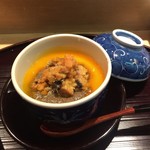 はらまさ - 渡り蟹の卵乗せ茶碗蒸し