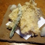 蕎麦ひら井 - きす天ぷら