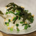 福島壱麺 - 〆のわさび飯