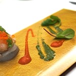 Grand rocher - 伊勢海老、ハマグリ、サヨリのミルフィユ仕立て