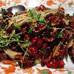 老虎菜 - 四川名菜　牛ハチノスと牛タンの四川麻辣ソース　９５０円