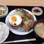 にぎわい満腹食堂 - 掛川定食 842円 ライス特盛