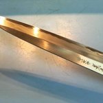 寿し 古まん - １日のほとんど握っている光り輝く名刀。鏡のように顔が映りこみます。（名前入りです）