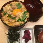 Truffle Oyako-don (Chicken and egg bowl)