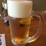 やきとんひなた - 生ビール、キリンハートランド550円