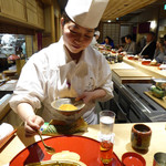 つるとかめ - 料理長が手を加える