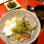 つるとかめ - 新茶とふきのとうの天ぷら