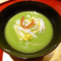 つるとかめ - えんどう豆のすり流し