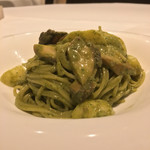 カーサ・デル・チーボ - 八戸産 鮑の冷製スパゲッティーニ ジェノベーゼ和え