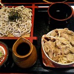 そば処くじゅう庵 - そばと十勝丼セット \1000
            (会員価格 \800)