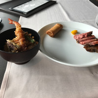 ビューアンドダイニングザスカイ - ローストビーフ、チマキ、天丼