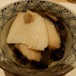 鮓 きずな - 鳴門産蒸しあわびと肝のリゾット仕立て