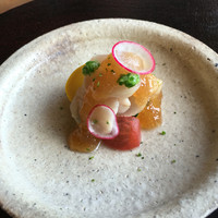 伊勢宮川の里 鄙茅 - 鰆と夏野菜の土佐酢