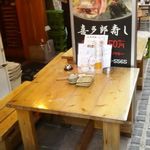 h Kitarouzushi - 店・外の席の一例 2017年6月