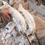 やまめ庵 - 予約時間に合わせ鮎と山女魚をじっくり焼いて