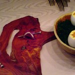 ヒカリヤ ニシ - 生ハムと半々熟卵