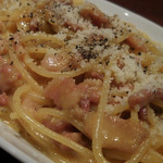 生クリームを使わない、“本物の”カルボナーラ；アップ