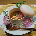 彩懐石 わらび高砂 - 2017,6月、自家製豆腐冷野菜