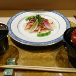 彩懐石 わらび高砂 - 2017,7月、かますのバター焼き和風たれ
