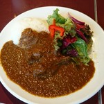 グランキオスクカフェ - 骨つきチキンのカレー