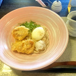 麺ひめ - 鶏と半熟玉子天ぶっかけ
