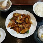 中華料理 万里 - マーボー茄子定食