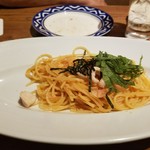 イタリアンバルパステル - 明太子とヤリイカパスタ　ハーフ(480円)