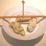 VIA Brianza - パスタメニュー 1000円 のゼッポリーネ(ナポリ風揚げパン)とグリッシーニ