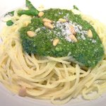 VIA Brianza - パスタメニュー 1000円 のたっぷりバジルのリグーリア風スパケッティ